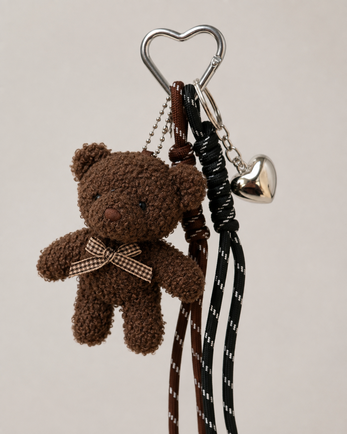 Charms porte clé pour sacs à main Nounours Marron