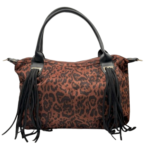 Sac Bali avec motif léopard - anse et bandoulière inclus