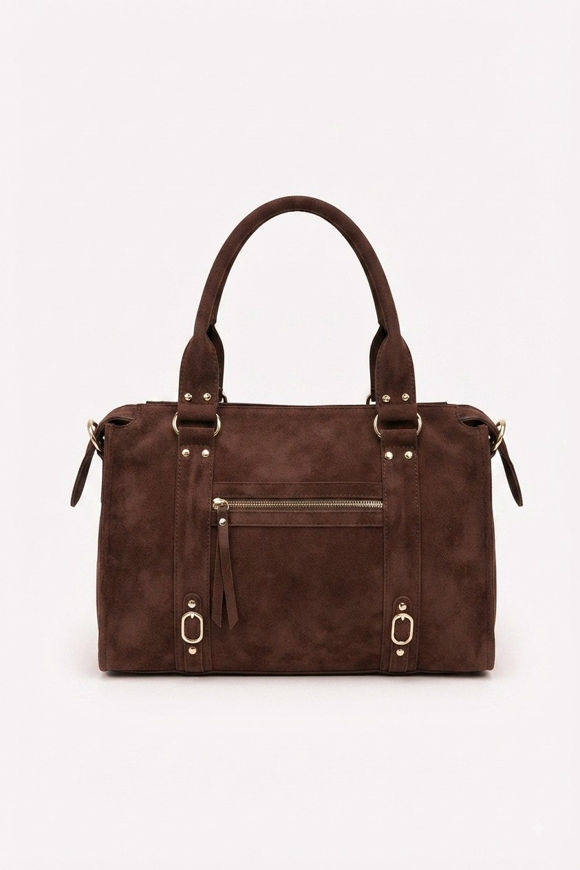 Sac à main pour les cours California XXL simili daim cuir vegan