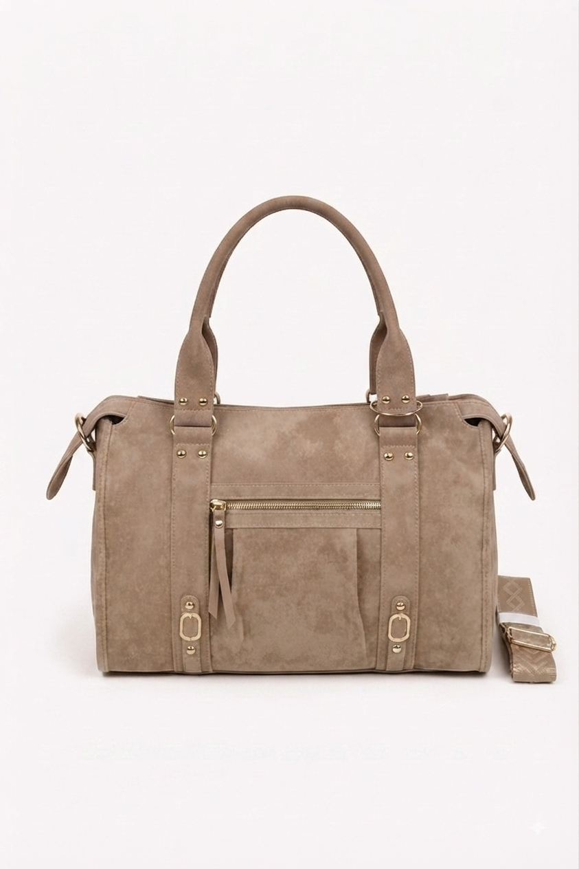 Sac à main pour les cours California XXL simili daim cuir vegan