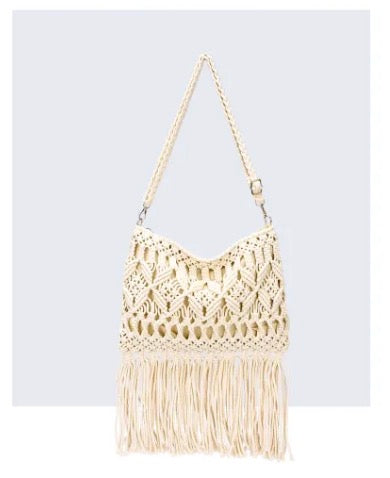 Sac au crochet avec franges