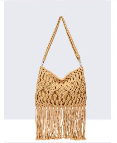 Sac au crochet avec franges