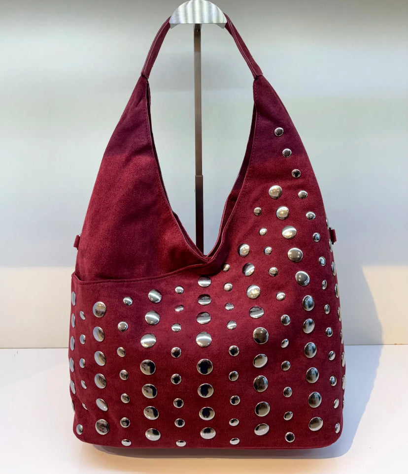 Studded Hobo Bag