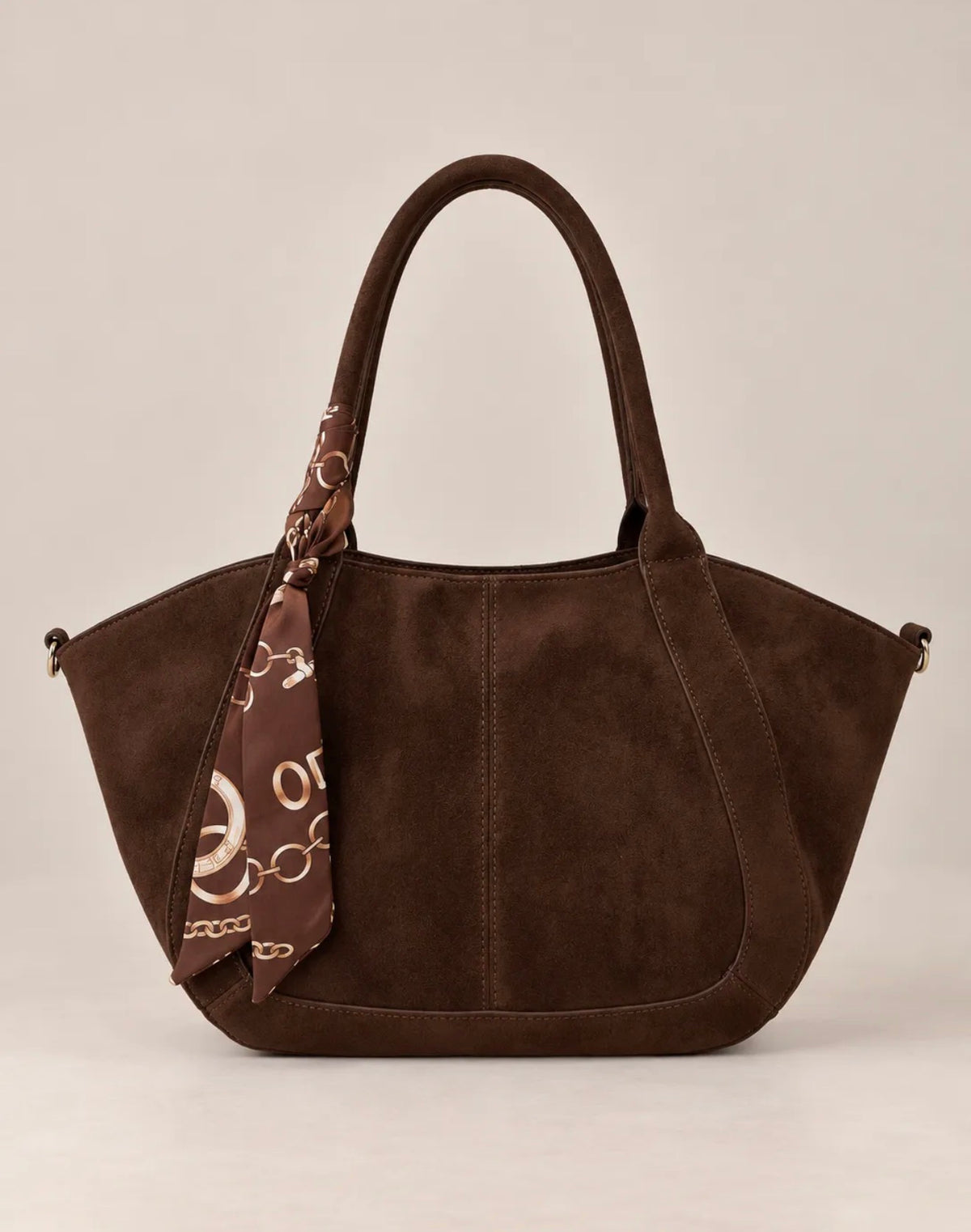 Sac à main Pao cuir vegan suédine avec ruban
