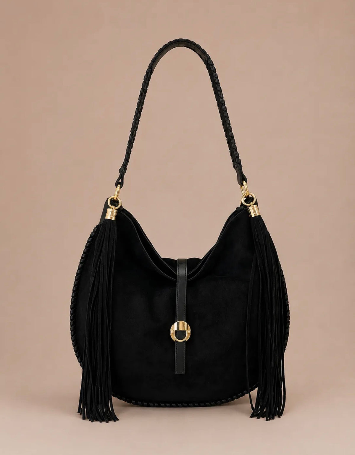 Sac Cléa à franges suédine