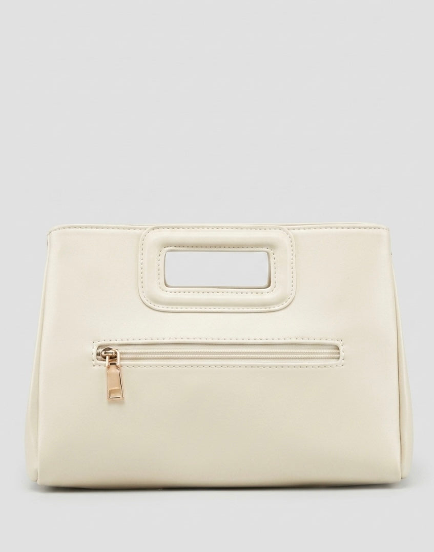 Maggy crochet lace-effect handbag