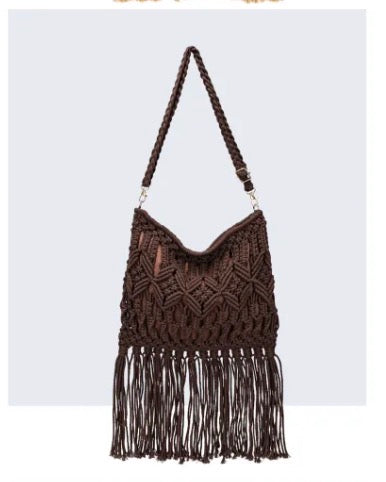 Sac au crochet avec franges