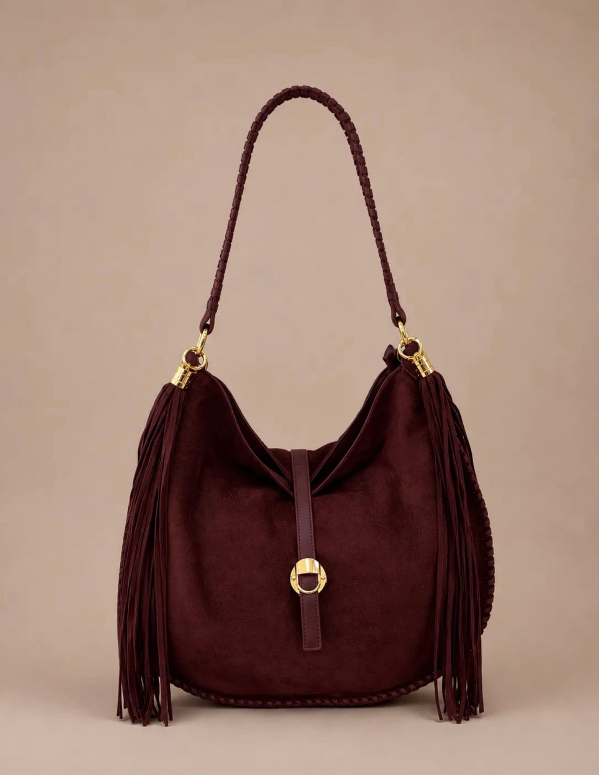 Sac Cléa à franges suédine