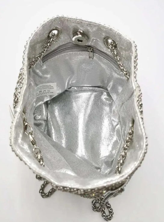 Sac seau avec strass