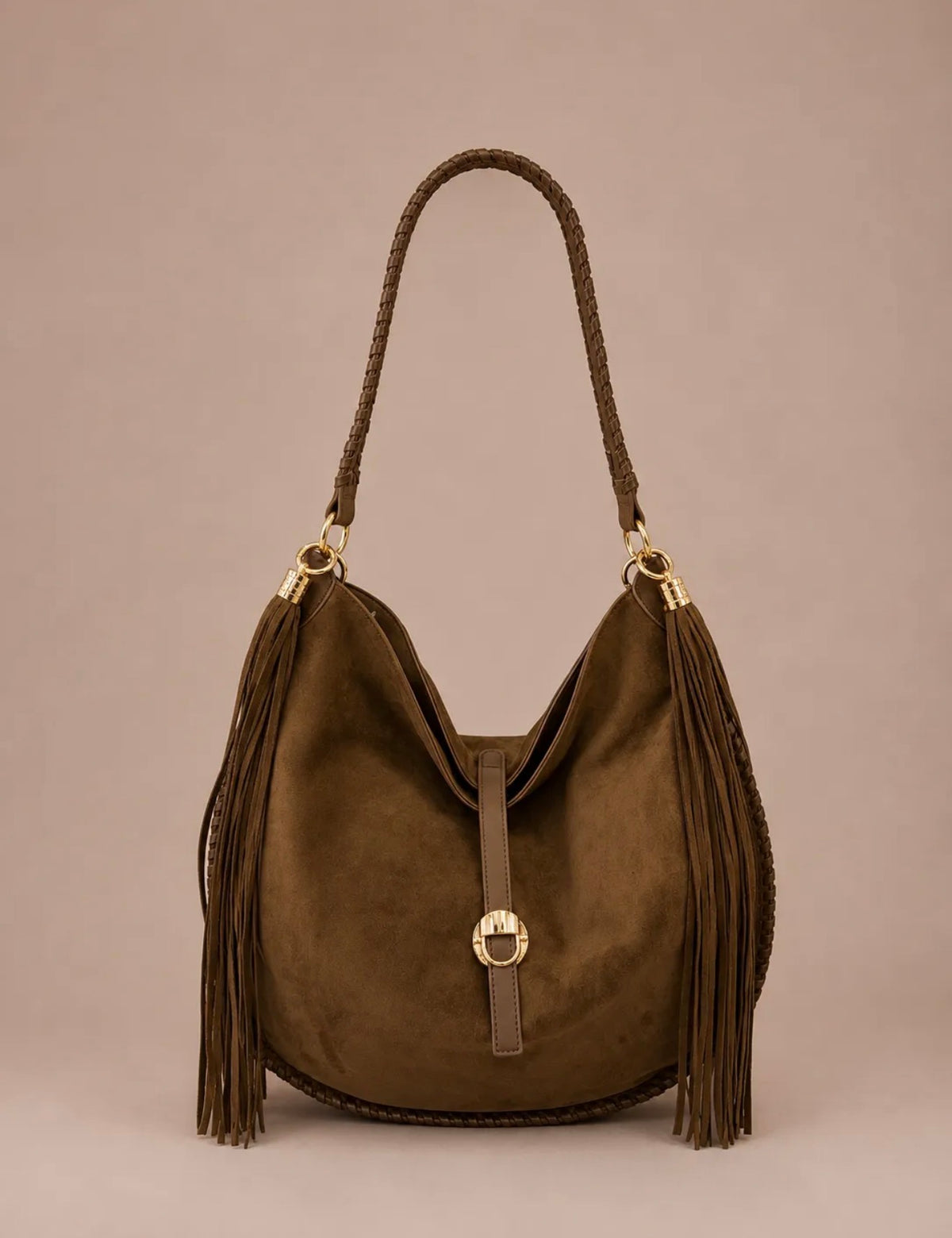 Sac Cléa à franges suédine