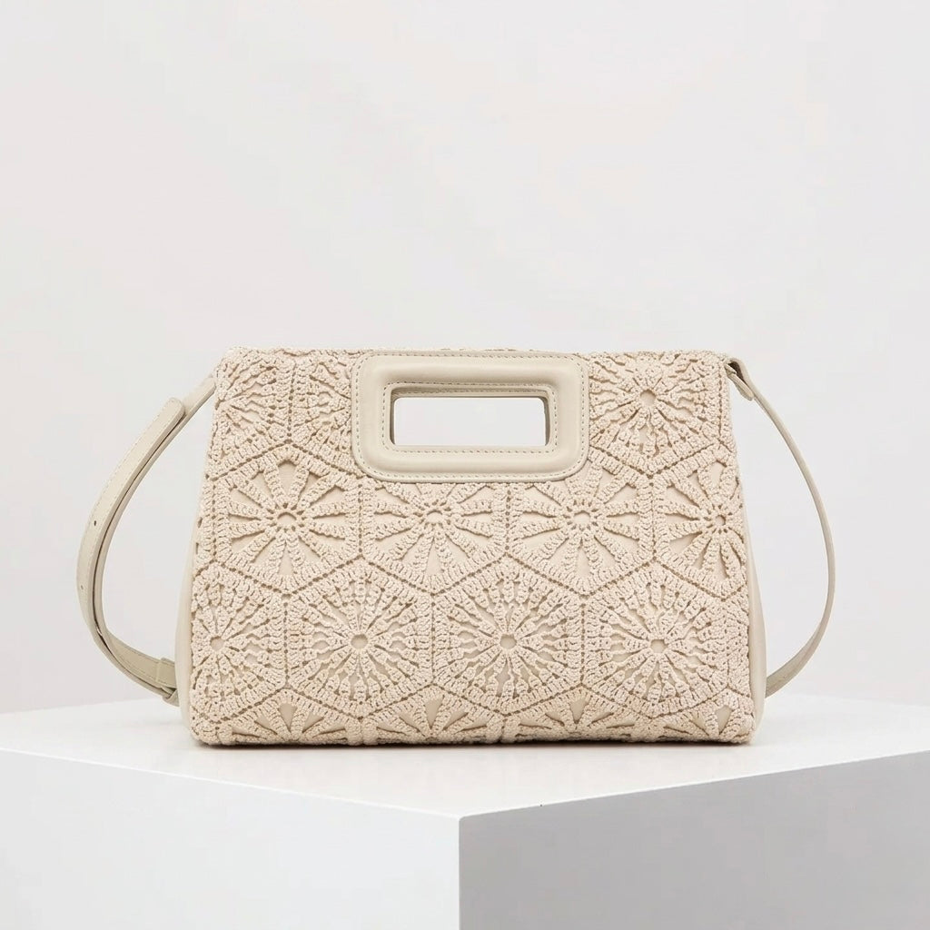 Sac à main Maggy effet dentelle crochet