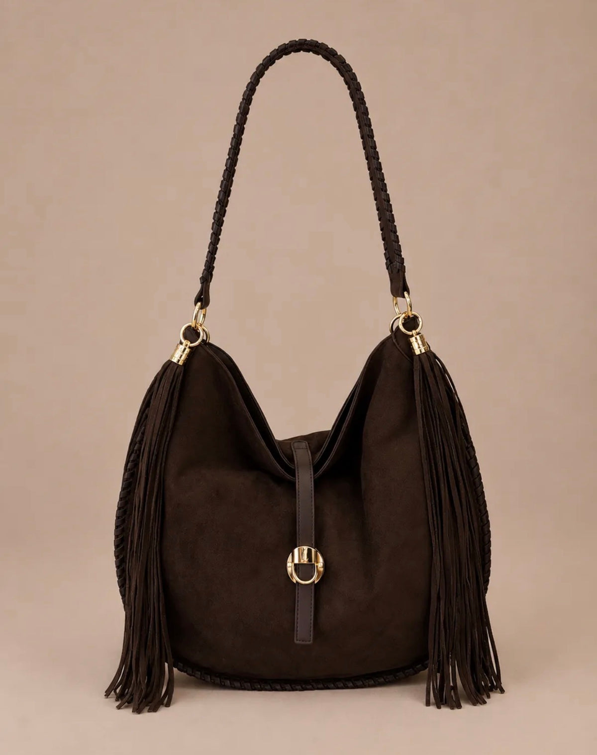 Sac Cléa à franges suédine