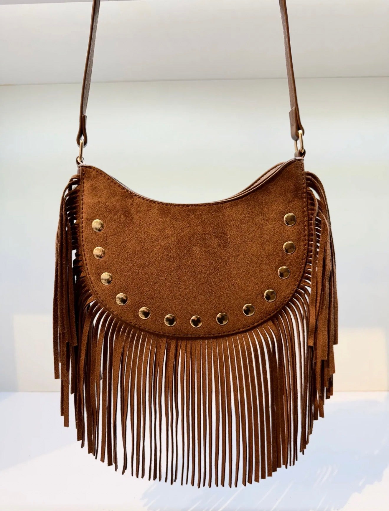 Sac à main cloute à franges