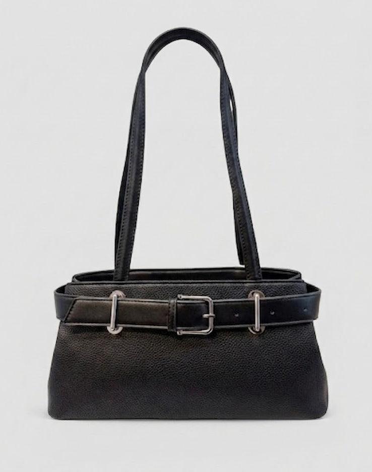 Baguette shoulder bag with compartments - Johan