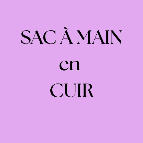 Sac à main en cuir