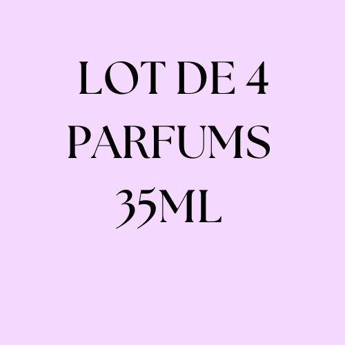 Lot de 4 Parfums à choisir en live