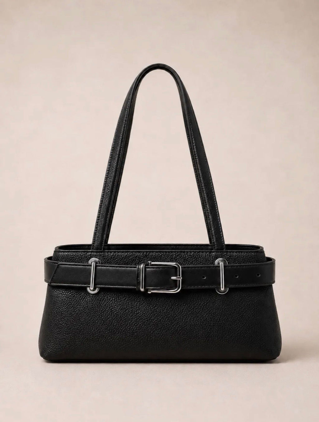 Baguette shoulder bag with compartments - Johan