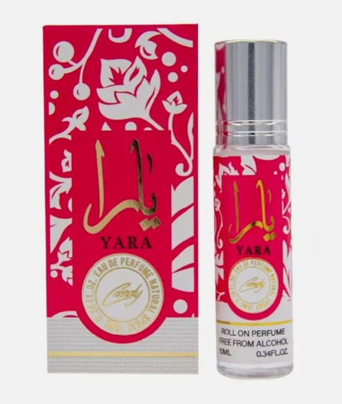 Lot de 4 Parfums Roll-on Intense Ya ra Ameerat Al Arab 10 ml
